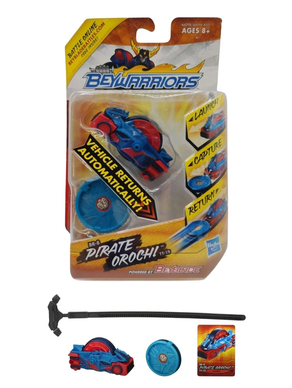 Hasbro Beyblades BeyWarriors BeyRaiderz Pirate Orochi BR-8 TT-19 2013 BOX DAMAGE